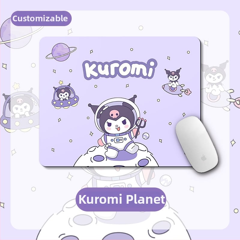 Малка подложка – квадратна подложка, естествена гума, анти-плъзгане, термопечат, офисен настолен мат