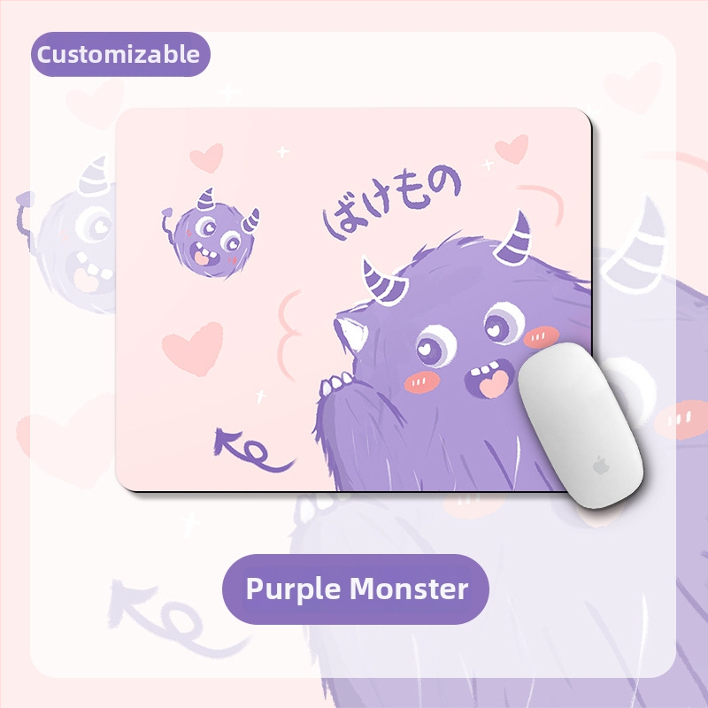 Малка подложка – квадратна подложка, естествена гума, анти-плъзгане, термопечат, офисен настолен мат