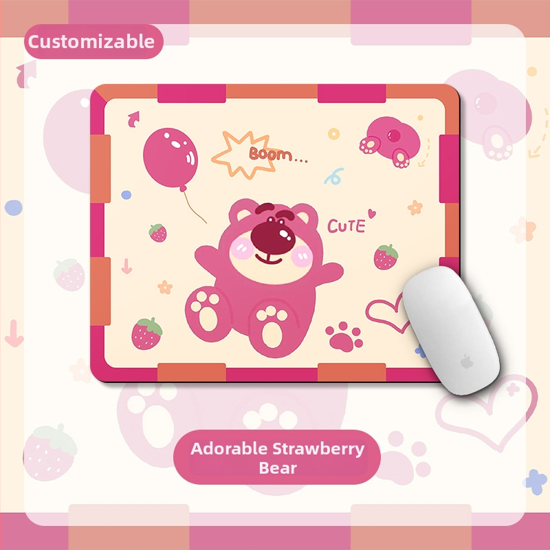 Малка подложка – квадратна подложка, естествена гума, анти-плъзгане, термопечат, офисен настолен мат