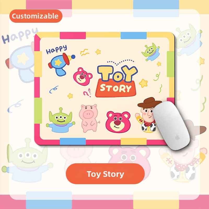 Малка подложка – квадратна подложка, естествена гума, анти-плъзгане, термопечат, офисен настолен мат