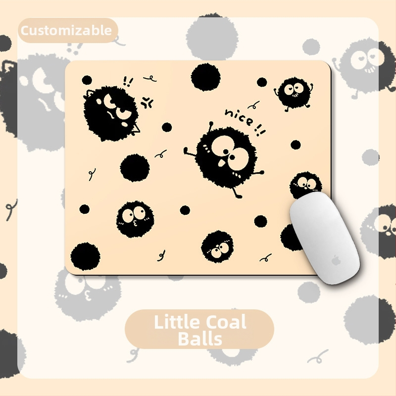 Малка подложка – квадратна подложка, естествена гума, анти-плъзгане, термопечат, офисен настолен мат