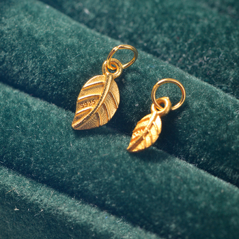 925 сребърни DIY аксесоари за гривна — дизайн с ветви и листа, електроплатинг, код Jh-54