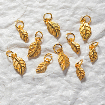 925 сребърни DIY аксесоари за гривна — дизайн с ветви и листа, електроплатинг, код Jh-54