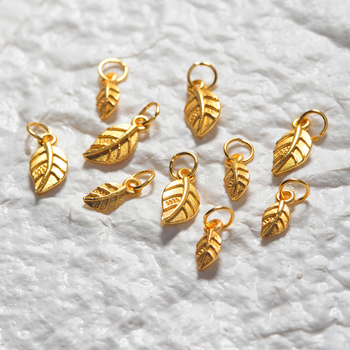 925 сребърни DIY аксесоари за гривна — дизайн с ветви и листа, електроплатинг, код Jh-54