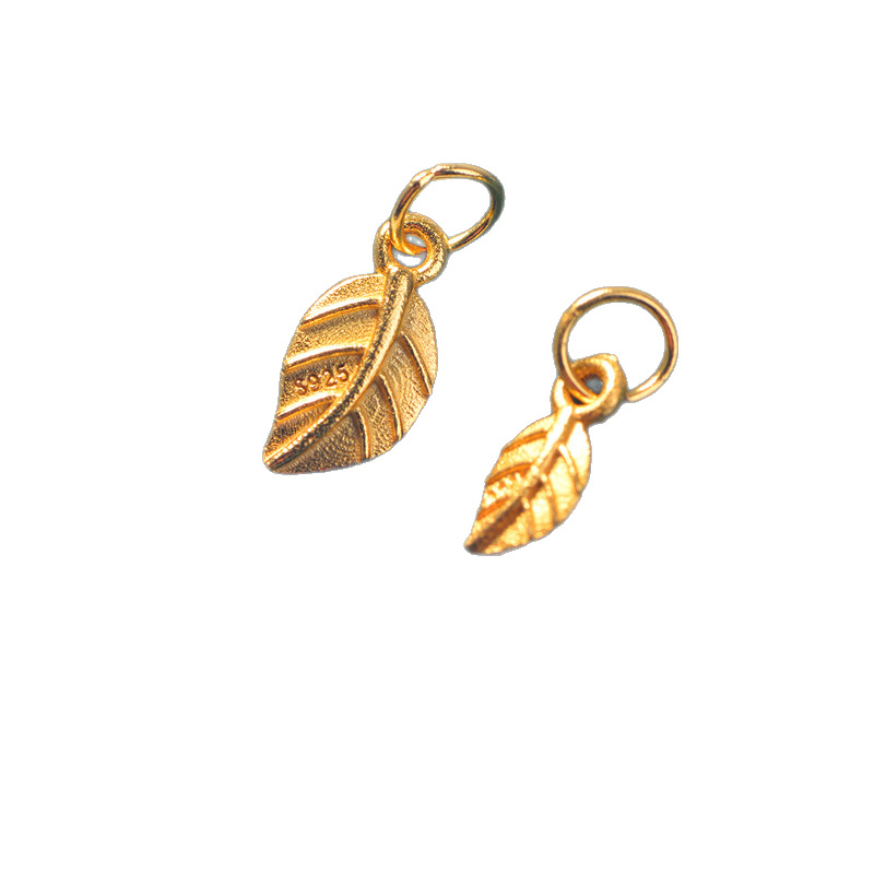 925 сребърни DIY аксесоари за гривна — дизайн с ветви и листа, електроплатинг, код Jh-54