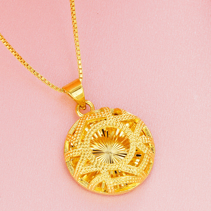 Висулка за колие с дизайн на сърцевидно цвете, от меден сплав, електроплатинация