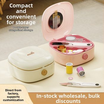 Magnētinė siuvimo dėžutė, nešiojama ir daugiafunkcinis komplektas, 108 dalių, 260 g