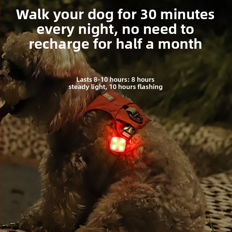 LED visací príves pre psa – svetlo proti strate, nočné prechádzky, Značka Ulas, plast, univerzálny štýl, IN štýl, pre všetky sezóny