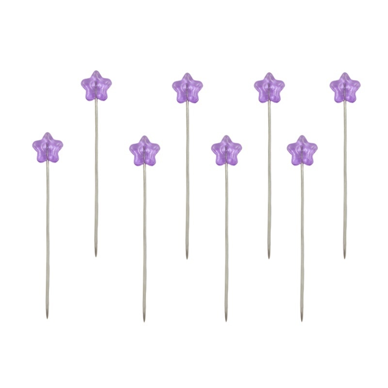 Καρφίτσες με τρισδιάστατο πεντάκτινο αστέρι για χειροποίητα κοσμήματα, λουλούδια και στερέωση περούκας — Jushun; στυλ: κορεατικό, ιαπωνικό, ελαφρύ πολυτελές; Συσκευασία: 100 τεμ/κουτί (270 τεμ/καρτόνι) ή 50 τεμ/κουτί (300 τεμ/καρτόνι); Δοχεία: 1l/2l/3l/5l