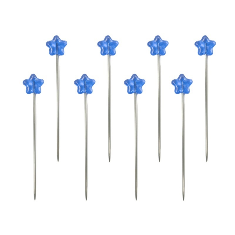 Καρφίτσες με τρισδιάστατο πεντάκτινο αστέρι για χειροποίητα κοσμήματα, λουλούδια και στερέωση περούκας — Jushun; στυλ: κορεατικό, ιαπωνικό, ελαφρύ πολυτελές; Συσκευασία: 100 τεμ/κουτί (270 τεμ/καρτόνι) ή 50 τεμ/κουτί (300 τεμ/καρτόνι); Δοχεία: 1l/2l/3l/5l