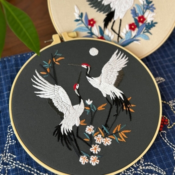 DIY siuvimo rinkinys: Lu siuvinėjimas, nematerialiojo kultūros paveldo, kinų stiliaus 3D audinio siuvinėjimas su paukščio motyvu