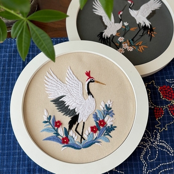 DIY siuvimo rinkinys: Lu siuvinėjimas, nematerialiojo kultūros paveldo, kinų stiliaus 3D audinio siuvinėjimas su paukščio motyvu