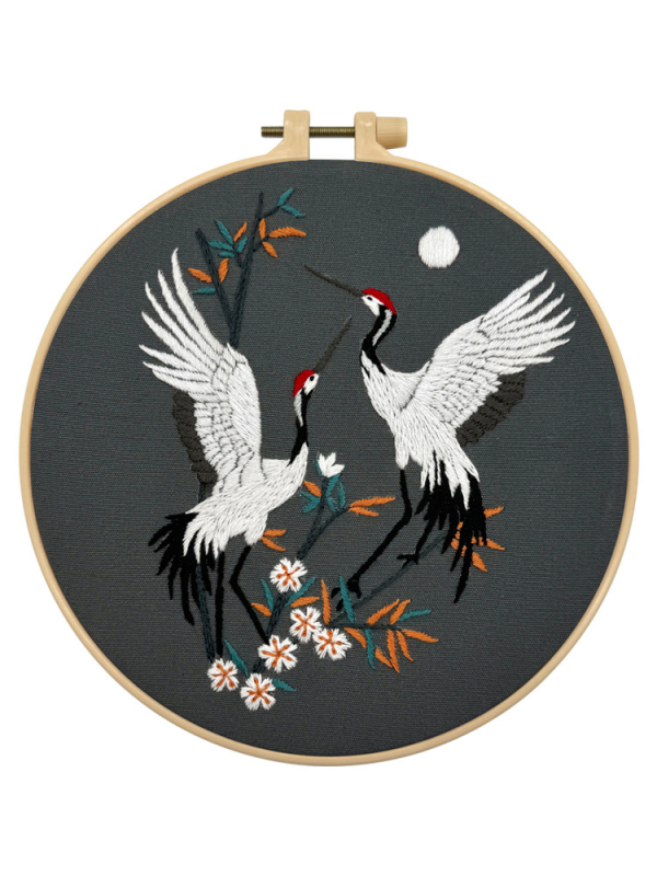 DIY siuvimo rinkinys: Lu siuvinėjimas, nematerialiojo kultūros paveldo, kinų stiliaus 3D audinio siuvinėjimas su paukščio motyvu