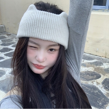 Kootud juukseband plaid mustriga, lai serv, geomeetriline stiil, Zerun, 2023