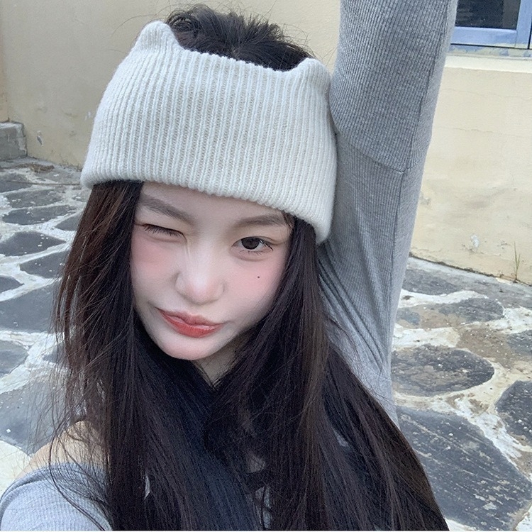 Kootud juukseband plaid mustriga, lai serv, geomeetriline stiil, Zerun, 2023