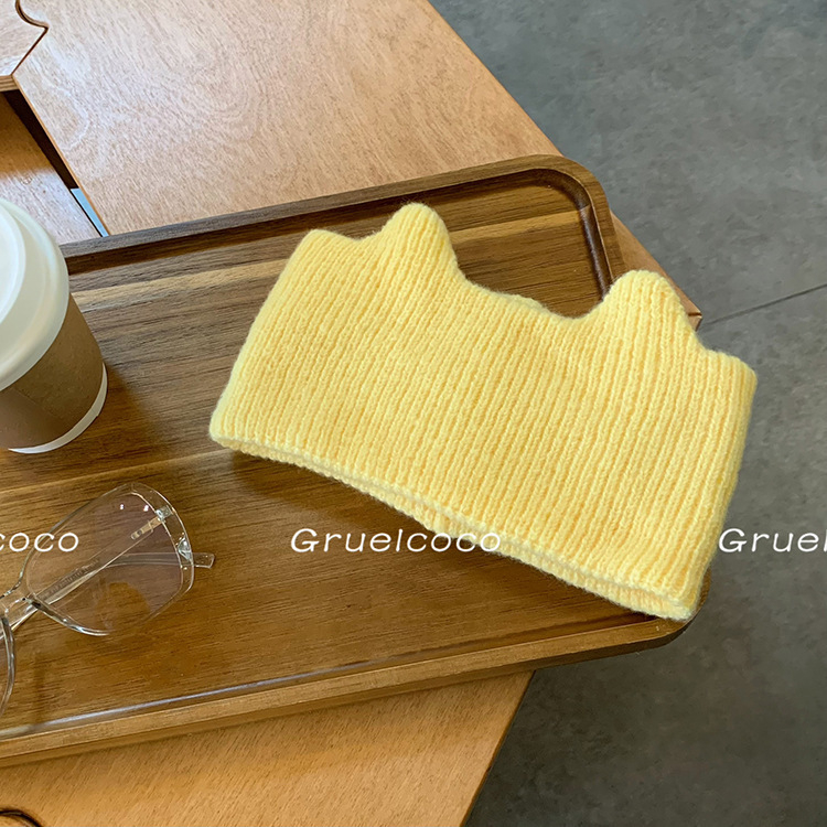 Kootud juukseband plaid mustriga, lai serv, geomeetriline stiil, Zerun, 2023