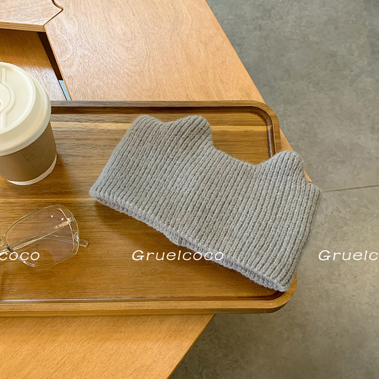 Kootud juukseband plaid mustriga, lai serv, geomeetriline stiil, Zerun, 2023