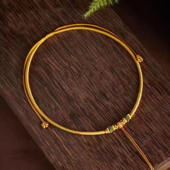 Детска огърлица с ключична верига — унисекс, оригинален дизайн, пролет 2024, произход: Lianyungang, висулка: Друг материал