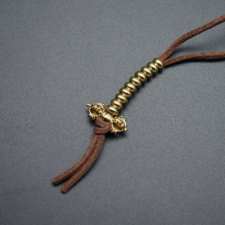 Brojač 108 Buddha perli, bakreni, DIY poliproizvod Rudraksha dodatak sa zvijezdom i mjesecom
