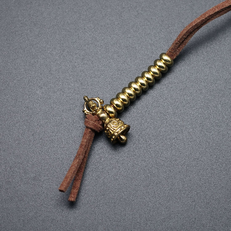 Brojač 108 Buddha perli, bakreni, DIY poliproizvod Rudraksha dodatak sa zvijezdom i mjesecom