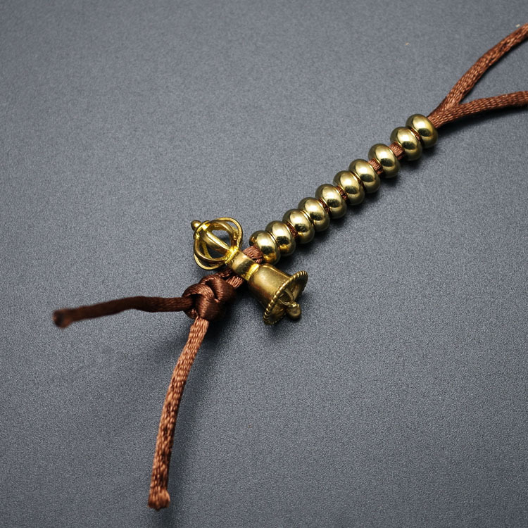 Brojač 108 Buddha perli, bakreni, DIY poliproizvod Rudraksha dodatak sa zvijezdom i mjesecom