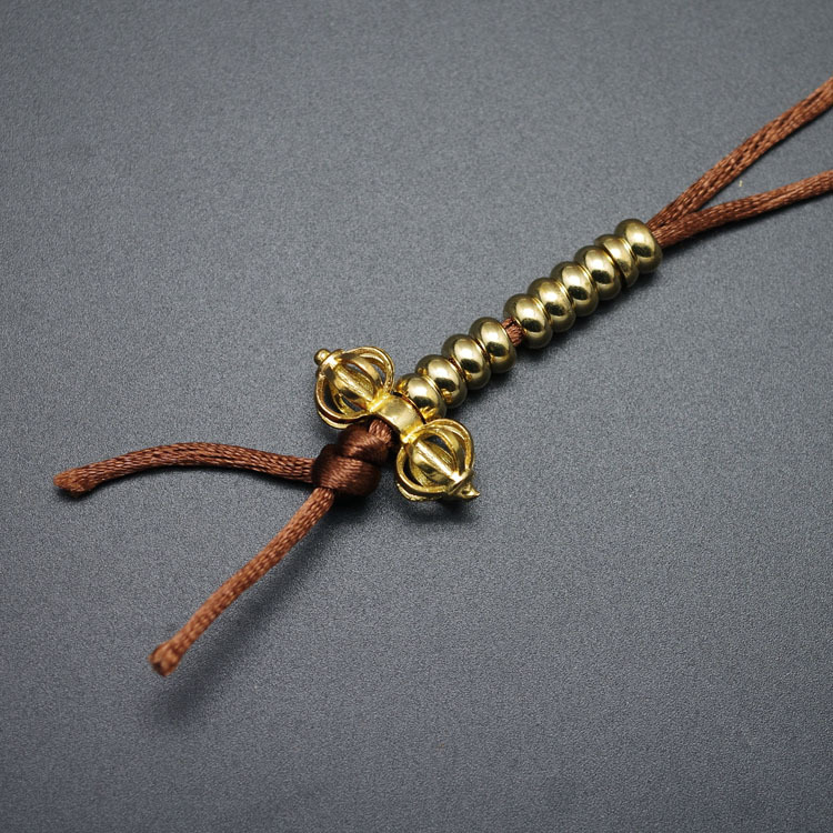 Brojač 108 Buddha perli, bakreni, DIY poliproizvod Rudraksha dodatak sa zvijezdom i mjesecom