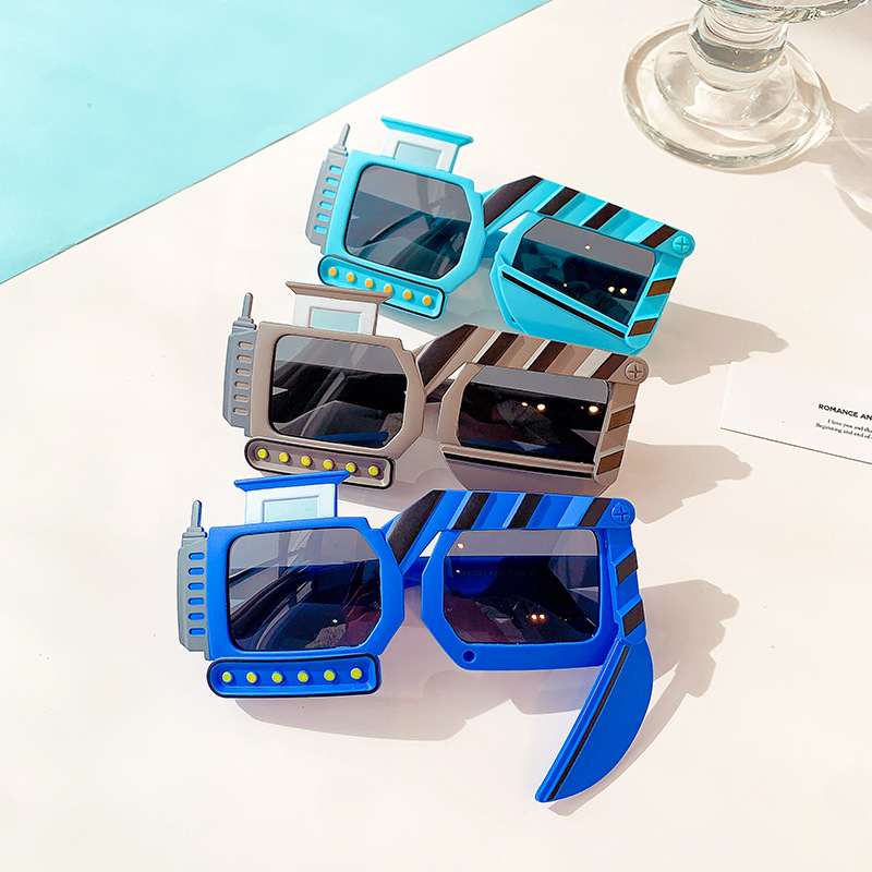 Παιδικά γυαλιά ηλίου με μετασχηματιζόμενο ρομπότ, UV400 προστασία, φακοί από ρητίνη, πλήρης σκελετός από PC, ειδικός καθρέφτης σε μοναδικό σχήμα