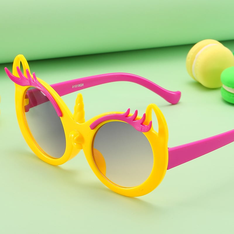 Παιδικά UV400 γυαλιά ηλίου με κυκλικό πλαίσιο και φακούς από ρητίνη – μη πολωμένα, πλήρες πλαίσιο, γλυκό κουνελίσιο στυλ