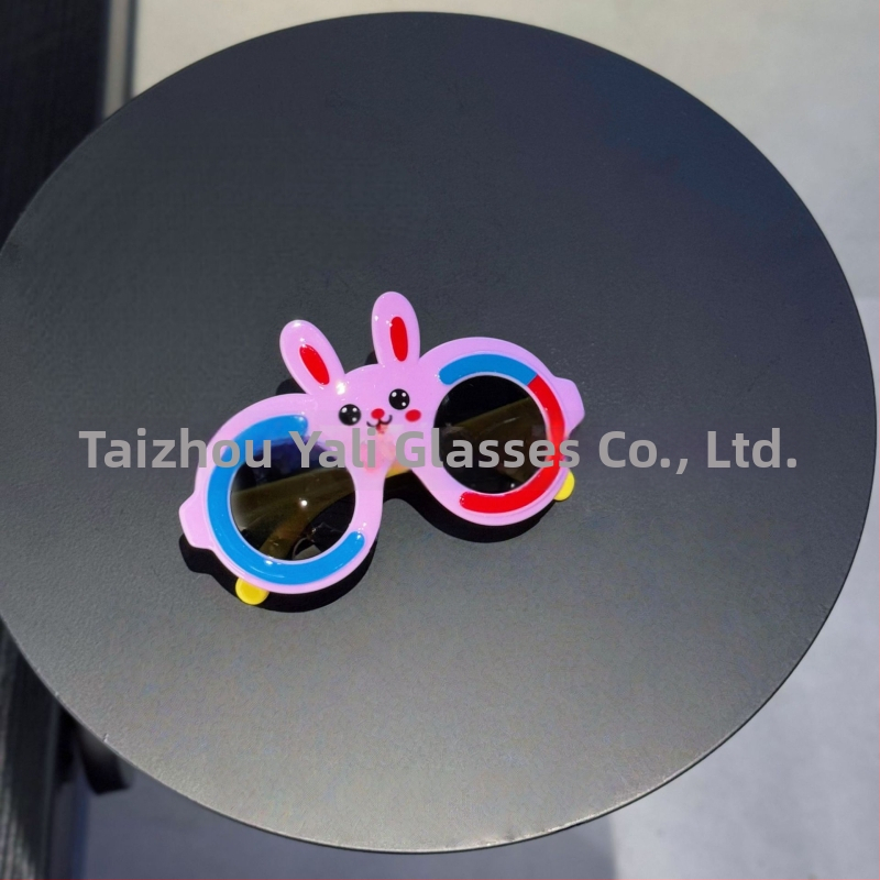 Παιδικά πολωμένα γυαλιά ηλίου με αυτιά λαγουδάκι, UV400, ολόκληρο πλαίσιο, πολυκαρβονικοί φακοί, καθρεφτικά φακοί (κατηγορία 3)