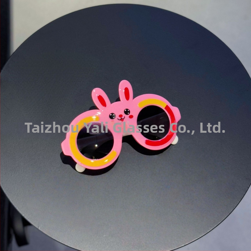 Παιδικά πολωμένα γυαλιά ηλίου με αυτιά λαγουδάκι, UV400, ολόκληρο πλαίσιο, πολυκαρβονικοί φακοί, καθρεφτικά φακοί (κατηγορία 3)