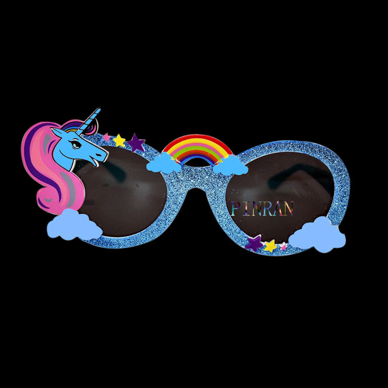 Ochelari de plastic pentru petrecere – recuzită de cosplay cu design Pegaz, proces semi-manual, personalizare disponibilă