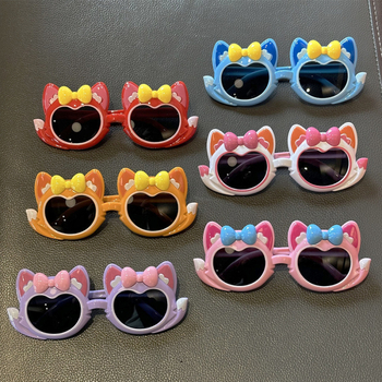 Παιδικά γυαλιά ηλίου με πλήρη πλαίσιο, UV400 προστασία, φακοί ρητίνης, πλαίσιο PC; καρτούν στυλ γλυκιά πριγκίπισσα