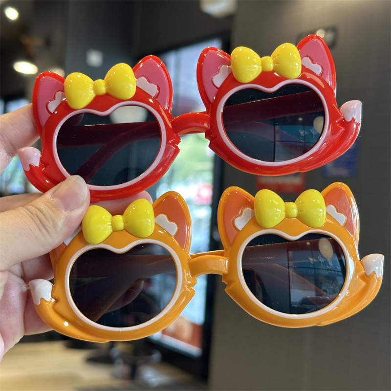 Παιδικά γυαλιά ηλίου με πλήρη πλαίσιο, UV400 προστασία, φακοί ρητίνης, πλαίσιο PC; καρτούν στυλ γλυκιά πριγκίπισσα