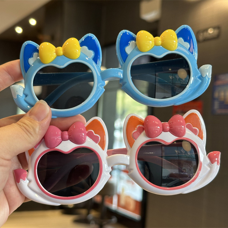 Παιδικά γυαλιά ηλίου με πλήρη πλαίσιο, UV400 προστασία, φακοί ρητίνης, πλαίσιο PC; καρτούν στυλ γλυκιά πριγκίπισσα