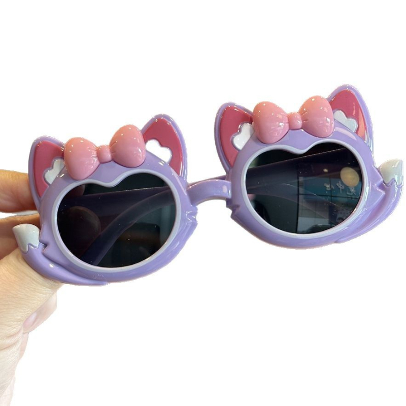 Παιδικά γυαλιά ηλίου με πλήρη πλαίσιο, UV400 προστασία, φακοί ρητίνης, πλαίσιο PC; καρτούν στυλ γλυκιά πριγκίπισσα