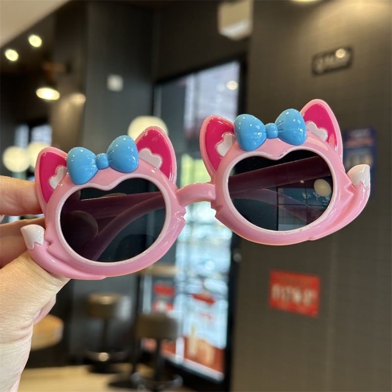 Παιδικά γυαλιά ηλίου με πλήρη πλαίσιο, UV400 προστασία, φακοί ρητίνης, πλαίσιο PC; καρτούν στυλ γλυκιά πριγκίπισσα