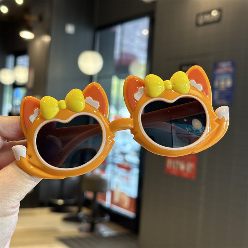 Παιδικά γυαλιά ηλίου με πλήρη πλαίσιο, UV400 προστασία, φακοί ρητίνης, πλαίσιο PC; καρτούν στυλ γλυκιά πριγκίπισσα