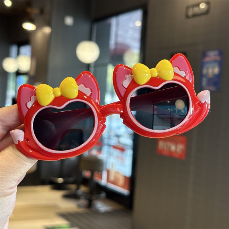 Παιδικά γυαλιά ηλίου με πλήρη πλαίσιο, UV400 προστασία, φακοί ρητίνης, πλαίσιο PC; καρτούν στυλ γλυκιά πριγκίπισσα