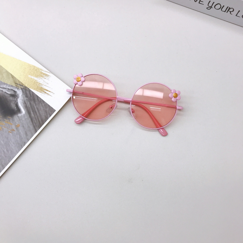 Laste päikeseprillid UV400, mittepolarisatsioon, ümmargune metallraam, täisraam, mudel BQ2046