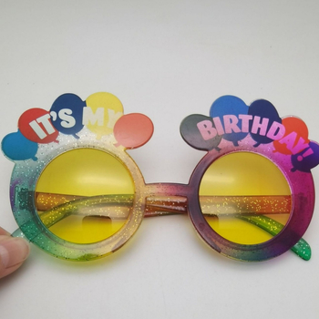 Nauji linksmieji akiniai vakarėliams su vaisių motyvu — Havajų paplūdimio vakarėlis, unisex, plastikinis rėmelis, 2024 vakarėlių stilius