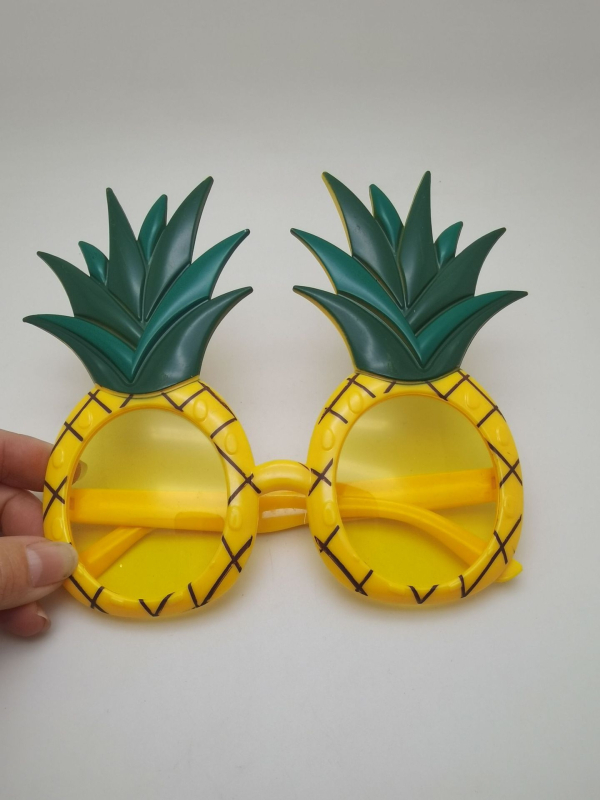 Nauji linksmieji akiniai vakarėliams su vaisių motyvu — Havajų paplūdimio vakarėlis, unisex, plastikinis rėmelis, 2024 vakarėlių stilius