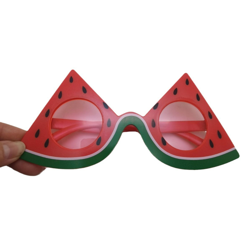 Nauji linksmieji akiniai vakarėliams su vaisių motyvu — Havajų paplūdimio vakarėlis, unisex, plastikinis rėmelis, 2024 vakarėlių stilius