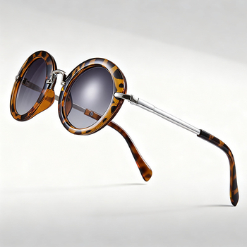 Παιδικά γυαλιά ηλίου με κυκλικό σκελετό, UV400 προστασία, φακοί PC, πλήρης σκελετός, για παιδιά 6–12 ετών