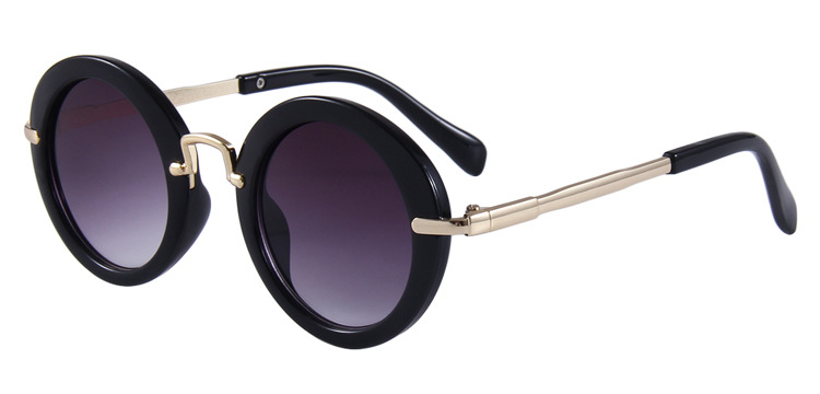 Παιδικά γυαλιά ηλίου με κυκλικό σκελετό, UV400 προστασία, φακοί PC, πλήρης σκελετός, για παιδιά 6–12 ετών