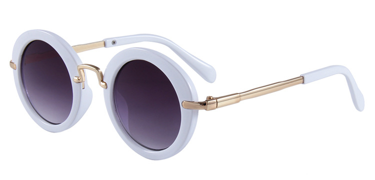 Παιδικά γυαλιά ηλίου με κυκλικό σκελετό, UV400 προστασία, φακοί PC, πλήρης σκελετός, για παιδιά 6–12 ετών