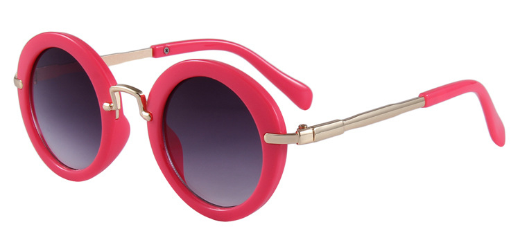 Παιδικά γυαλιά ηλίου με κυκλικό σκελετό, UV400 προστασία, φακοί PC, πλήρης σκελετός, για παιδιά 6–12 ετών