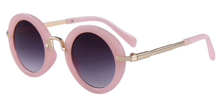 Παιδικά γυαλιά ηλίου με κυκλικό σκελετό, UV400 προστασία, φακοί PC, πλήρης σκελετός, για παιδιά 6–12 ετών