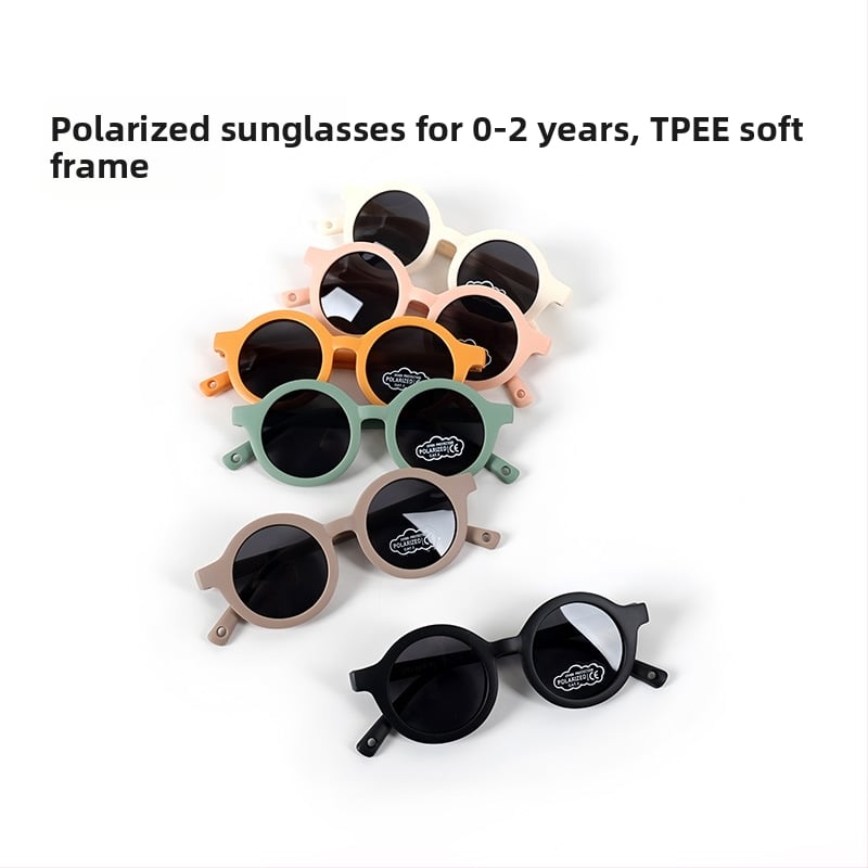 Beebi polaarid päikesekaitseprillid UV400 TAC läätsed, täisraam, TPEE raam