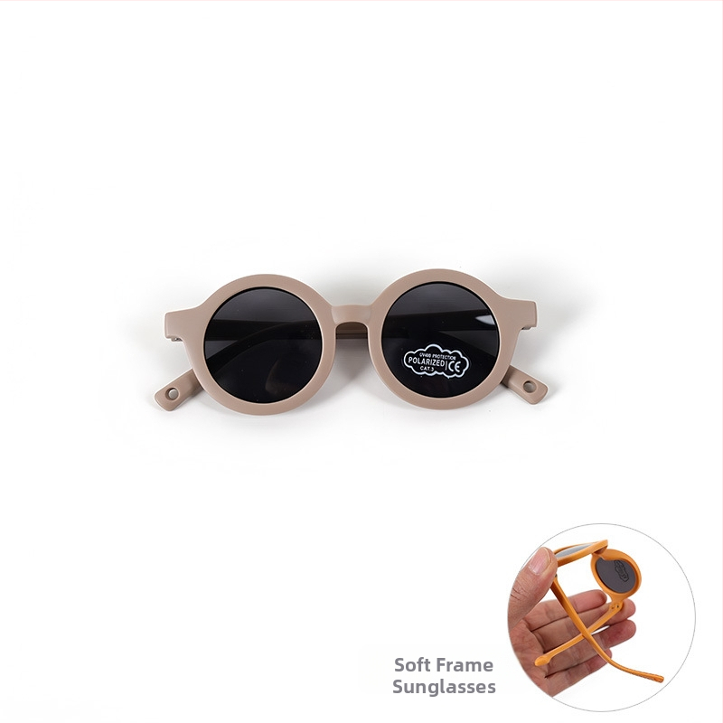 Beebi polaarid päikesekaitseprillid UV400 TAC läätsed, täisraam, TPEE raam