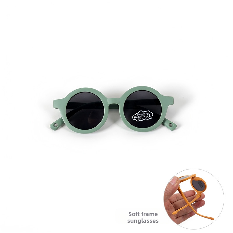 Beebi polaarid päikesekaitseprillid UV400 TAC läätsed, täisraam, TPEE raam